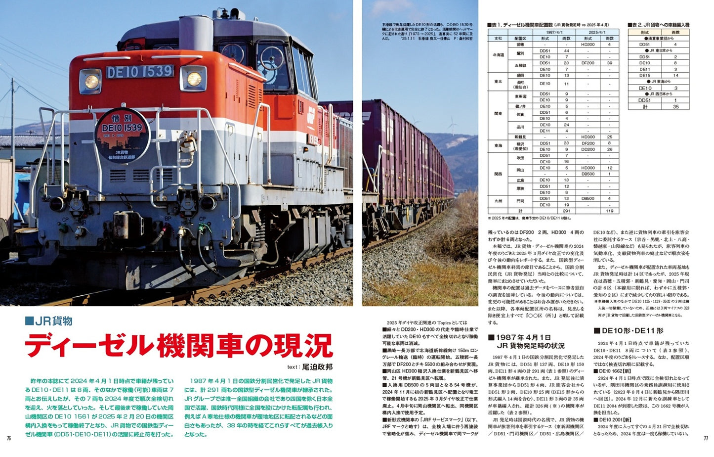 【限定特典:特製両面ポスター】レイル・マガジン457 貨物列車2025