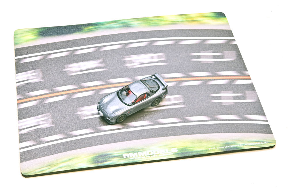 映える撮影用マウスパッド「峠道(一方通行/2車線)」