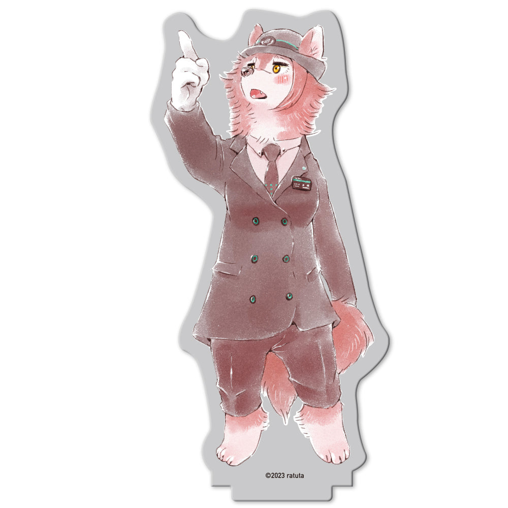 “A manga where the wolf just drives a train” Acrylic figure “Yamabushi-san ①”