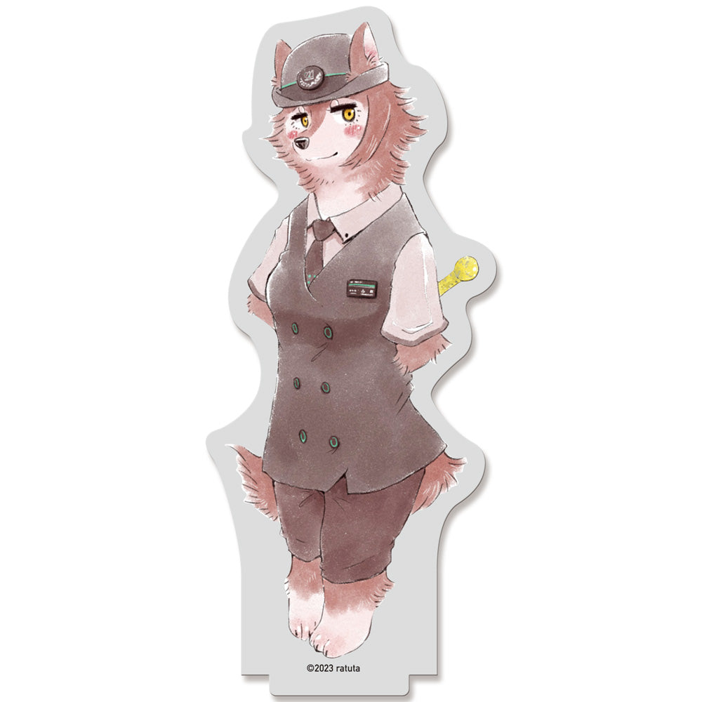 “A manga where a wolf just drives a train” Acrylic figure “Yamabushi-san ②” (reprint)